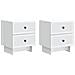 Armadio da Notte con cassetto 2 pcs Bianco 43 x 34,5 x 47,5 cm - Foto miniatura 1