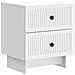 Armadio da Notte con cassetto 2 pcs Bianco 43 x 34,5 x 47,5 cm - Foto miniatura 3