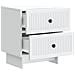 Armadio da Notte con cassetto 2 pcs Bianco 43 x 34,5 x 47,5 cm - Foto miniatura 4
