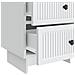 Armadio da Notte con cassetto 2 pcs Bianco 43 x 34,5 x 47,5 cm - Foto miniatura 9
