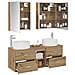 Set di mobili per il bagno 5 pcs Rovere Artigianale - Foto miniatura 3