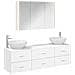 Set di mobili per il bagno 4 pcs Bianco - Foto miniatura 1