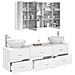 Set di mobili per il bagno 4 pcs Bianco - Foto miniatura 3