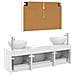 Set di mobili per il bagno 4 pcs Bianco - Foto miniatura 8