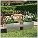 Vaso da giardino 2 pz Argento 80 x 30 x 40 cm Acciaio zincato - Foto miniatura 2