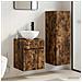 Set di mobili per il bagno 2 pz Rovere Fumo 33 x 34,5 x 100 cm - Foto miniatura 7