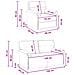 Set di divani 2 pz Bianco Tessuto - Foto miniatura 5