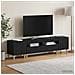 Mobile TV LED a 5 pezzi Nero Legno ingegnerizzato - Foto miniatura 8