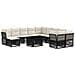 Set Divano da Giardino 12 pz Nero polyrattan - Foto miniatura 1