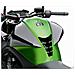 Paraserbatoio Tank Pad Adesivo 3D Vera Fibra per Moto, Slim, 11,5 x 20,5 cm - Foto miniatura 3
