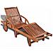 Lettino Prendisole in Legno Massello di Acacia - Foto miniatura 1