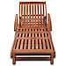 Lettino Prendisole in Legno Massello di Acacia - Foto miniatura 2