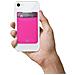 Tasca Portacarte Adesiva POCKETFIX per Smartphone Rosa - Foto miniatura 2