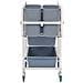 Carrello da Cucina con Contenitori in Plastica 82x43,5x93 cm - Foto miniatura 3