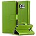 Custodia Compatibile Con Samsung Galaxy Note 5 In Verde Erbe - Coperchio Protettiva Con Chiusura Magnetica, Funzione Stand E Tasca Per Le Carte - Foto miniatura 1