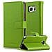 Custodia Compatibile Con Samsung Galaxy Note 5 In Verde Erbe - Coperchio Protettiva Con Chiusura Magnetica, Funzione Stand E Tasca Per Le Carte - Foto miniatura 4