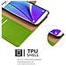 Custodia Compatibile Con Samsung Galaxy Note 5 In Verde Erbe - Coperchio Protettiva Con Chiusura Magnetica, Funzione Stand E Tasca Per Le Carte - Foto miniatura 7