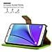 Custodia Compatibile Con Samsung Galaxy Note 5 In Verde Erbe - Coperchio Protettiva Con Chiusura Magnetica, Funzione Stand E Tasca Per Le Carte - Foto miniatura 9