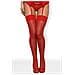 Calze Rosse Con Cinturini - S /m - Foto miniatura 2