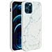 Cover Per Iphone 12 Pro Max Con Rivestimento Rigido Effetto Marmo Black - Foto miniatura 3