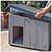 Cuccia Da Esterno, Casetta Per Cani Argo 60 In Legno Fsc Con Vernice Atossica, Resistente Raggi U. v. - Foto miniatura 7