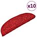 Tappetini Per Scale 10 Pz 65x25 Cm Rosso - Foto miniatura 2