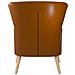 Wynn Sedia Imbottita In Ecopelle Cammello - Foto miniatura 3