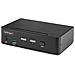 KVM Switch DisplayPort a 2 porte, Display singolo 8K 60Hz / 4K 144Hz, DP 1.4, 2 porte USB 3.0, 4 porte USB 2.0 HID, Commutazione con hot keys, Conforme a TAA - Indipendente dal SO, Case in metallo - Foto miniatura 1