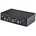 KVM Switch DisplayPort a 2 porte, Display singolo 8K 60Hz / 4K 144Hz, DP 1.4, 2 porte USB 3.0, 4 porte USB 2.0 HID, Commutazione con hot keys, Conforme a TAA - Indipendente dal SO, Case in metallo - Foto miniatura 2