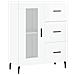 Credenza 69,5x34x90 Cm In Legno Multistrato Bianco Lucido - Foto miniatura 2