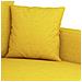 Set Di Divani 2 Pz Con Cuscini Giallo Chiaro In Tessuto - Foto miniatura 6