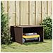 Garage Per Robot Tosaerba Marrone 86x90x52/57 Cm In Polyrattan - Foto miniatura 3