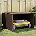 Garage Per Robot Tosaerba Marrone 86x90x52/57 Cm In Polyrattan - Foto miniatura 1