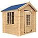Casetta Per Bambini - Casetta Giardino - Casetta In Legno L111xl113xa121cm / 0,9 M2 - Casetta Da Gioco Da Esterno - M570m-1 (tetto Blu) - Foto miniatura 1