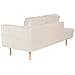 Chaise Longue Versione Destra Miramas Velluto Beige - Foto miniatura 5