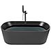 Vasca Da Bagno Freestanding Gocta 169 X 80 Cm Nero - Foto miniatura 3