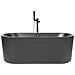 Vasca Da Bagno Freestanding Gocta 169 X 80 Cm Nero - Foto miniatura 5