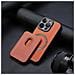 Supporto Magnetico Per Custodia Protettiva Magsafe Con Porta Carte Brown Iphone 15 Pro Max - Foto miniatura 4