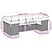 Set Divani da Giardino 7pz con Cuscini Grigio Chiaro Polyrattan - Foto miniatura 2