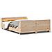 Letto Senza Materasso 120x200 Cm In Legno Massello Di Pino - Foto miniatura 2