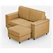 Divano Marrak 2 Posti Medio (due Sedute Da 70cm) + Pouf Misure Esterne L. 168 P. 145 Colore Ocra - Foto miniatura 1