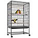 Gabbia Voliera per Uccelli Pappagalli Uccellini Volatili con Ruote 135x78x52cm - Foto miniatura 1