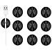 Set Da 9 Organizer Per Cavi Black - Foto miniatura 1