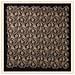 Elegante Sciarpa Quadrata In Raso 90x90cm Black - Foto miniatura 6