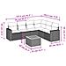 Set Divani Da Giardino Con Cuscini 7pz Nero Polyrattan - Foto miniatura 3