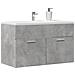 Mobile Lavabo Bagno Grigio Cemento 90x38,5x46 Cm Multistrato - Foto miniatura 1