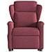 Poltrona Alzapersona Massaggio Reclinabile Rosso Vino Tessuto - Foto miniatura 5