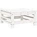 Set Salotto da Giardino 7 pz Bianco in Legno Massello di Pino - Foto miniatura 6