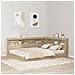 Letto con Libreria Rovere Sonoma 140x200 cm Legno Ingegnerizzato - Foto miniatura 2