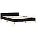 Letto Nero 140x190 cm in Tessuto - Foto miniatura 3